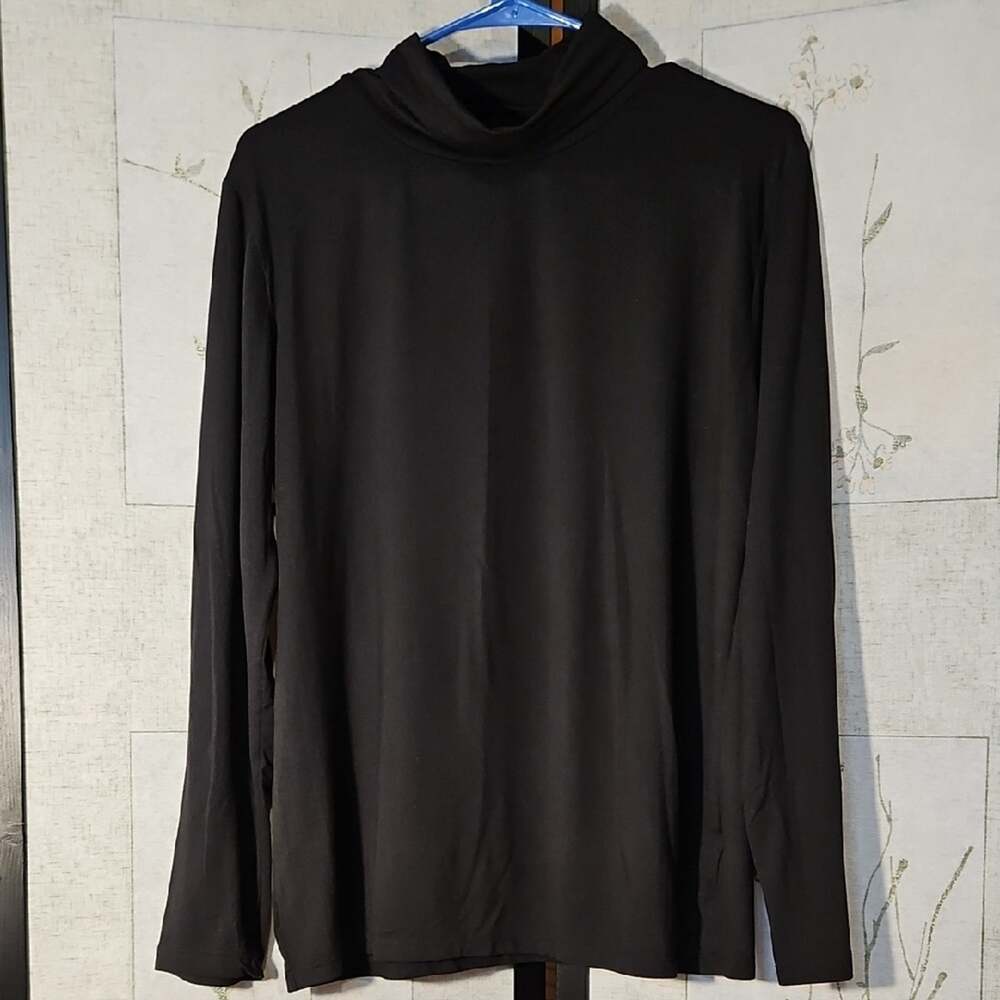 Chic Black Long Sleeve Turtleneck